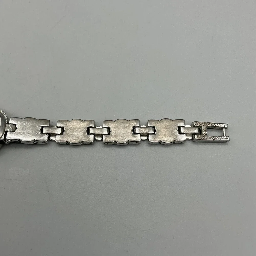 Avenue Womens Watch 18mm MOP Dial Silver Tone Bracelet Marcasite New Battery 7